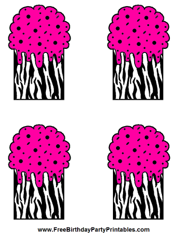Free Hot Pink Zebra Birthday Party Printables by Free Birthday Party Printables www.FreeBirthdayPartyPrintables.com