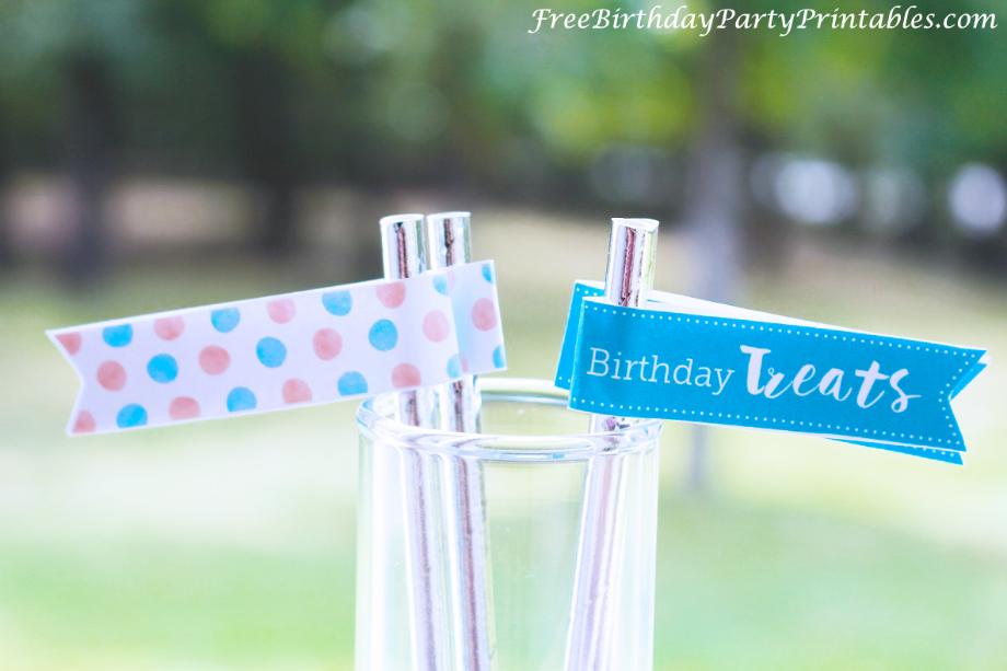 Shari's Berries Free Birthday Party Printables